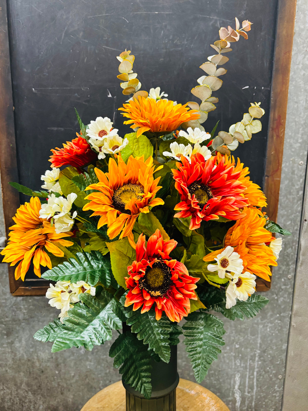 Sunflower Fall Silk Vase Insert