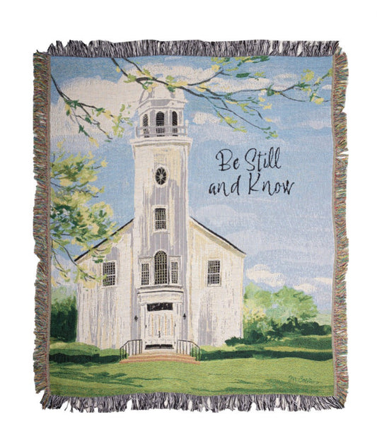 Carson Home Accents Woven Throw-Town Square Be Still