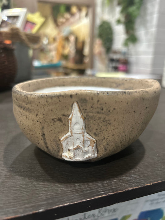 Oxford Candle Company Church Pottery Bowl-Kudzu