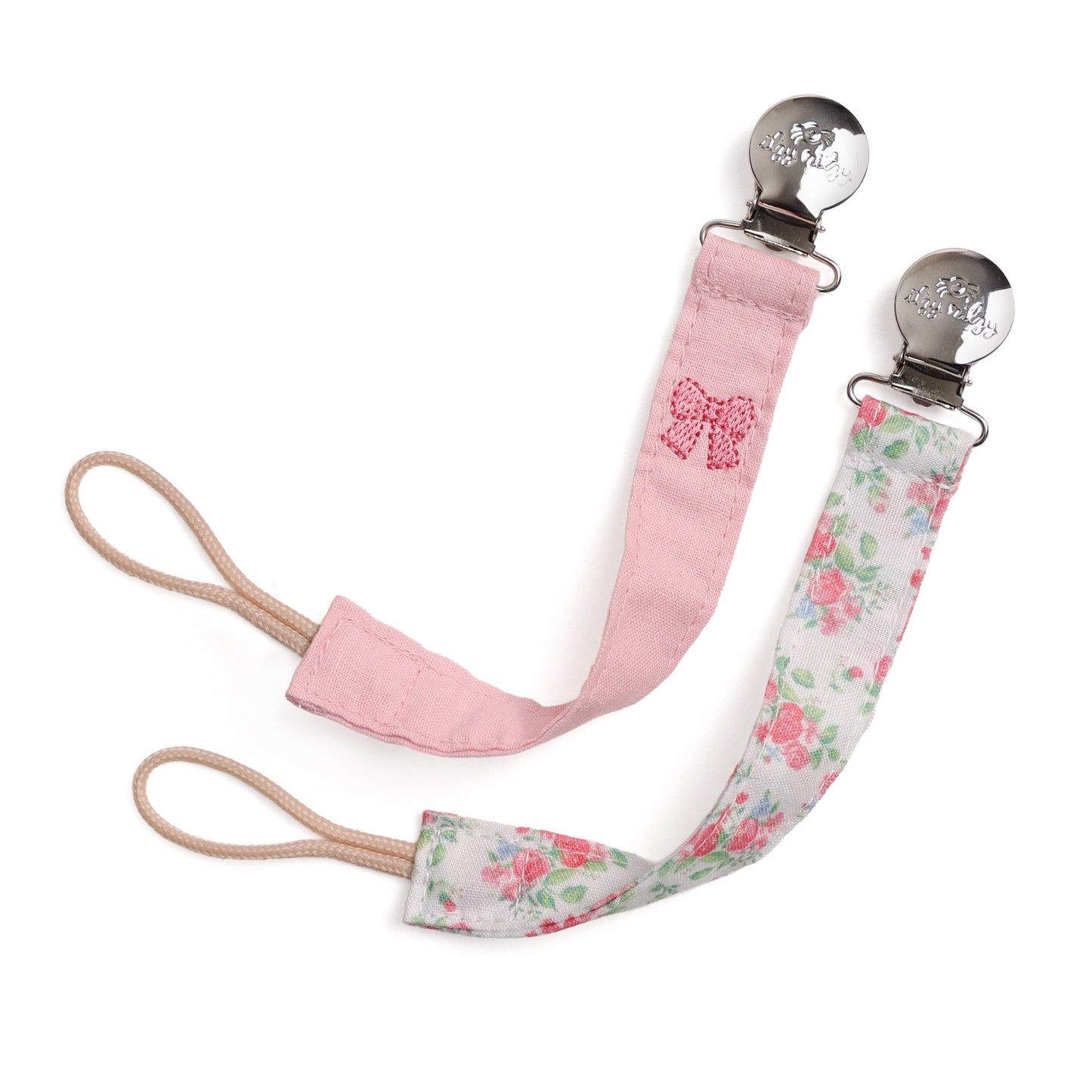 Itzy Ritzy Itzy Clip Fabric Pacifier Strap-Bow