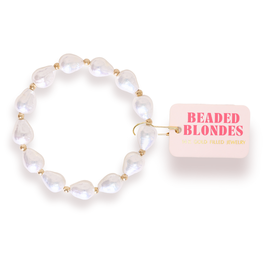 Beaded Blondes Saylor Bracelet in Gold-Standard