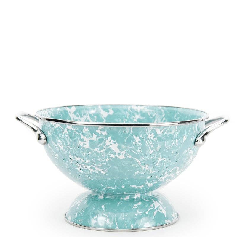 Golden Rabbit Enamelware Swirl Medium Colander