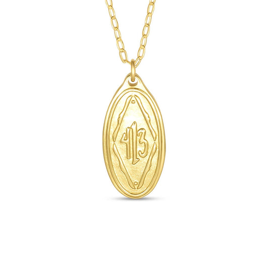 Madison Sterling Original Gold Necklace (22”)-Philippians 4:13