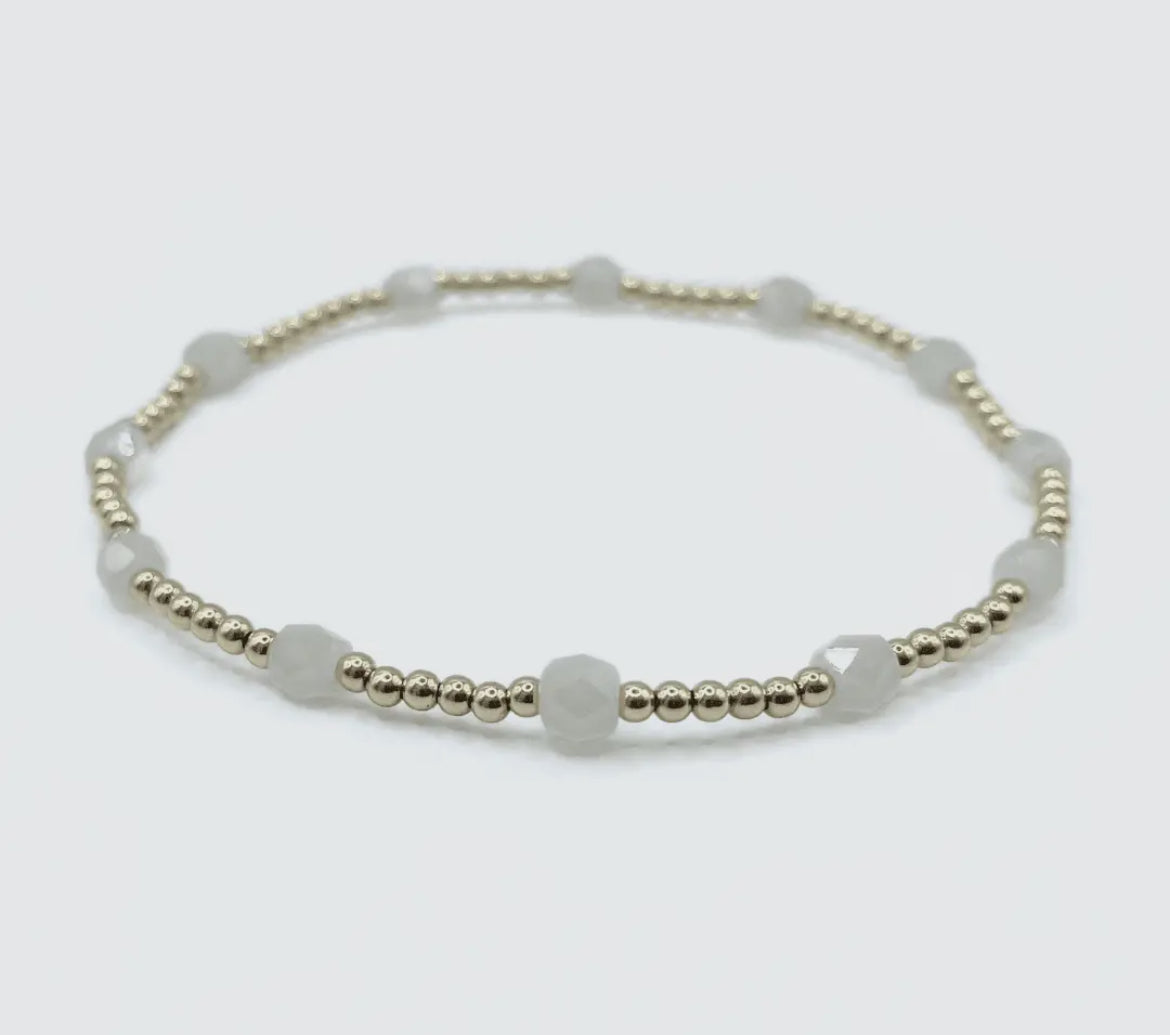 Erin Gray The Key West Gold-Filled and Waterproof Bracelet Collection-Winter White