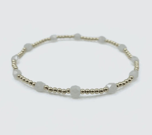 Erin Gray The Key West Gold-Filled and Waterproof Bracelet Collection-Winter White