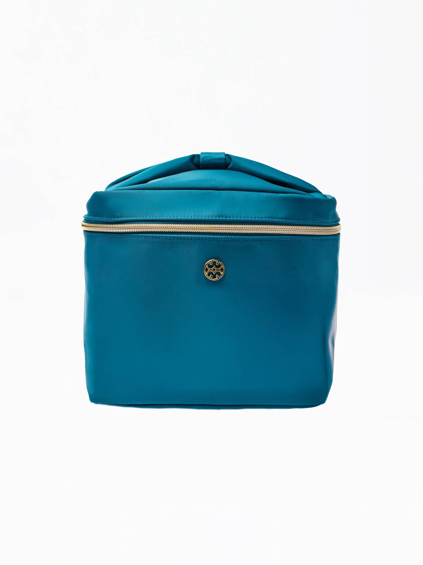 Mary Square Ultraglam Makeup Bag-Teal + Venice Vines