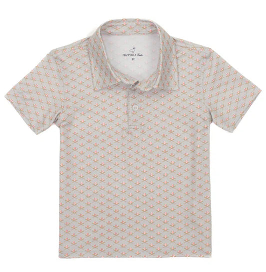 Properly Tied Boys Inlet Polo-Baseball Shield