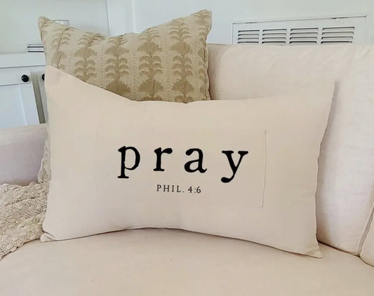 Revelation Culture Lumbar Pillow-Pray
