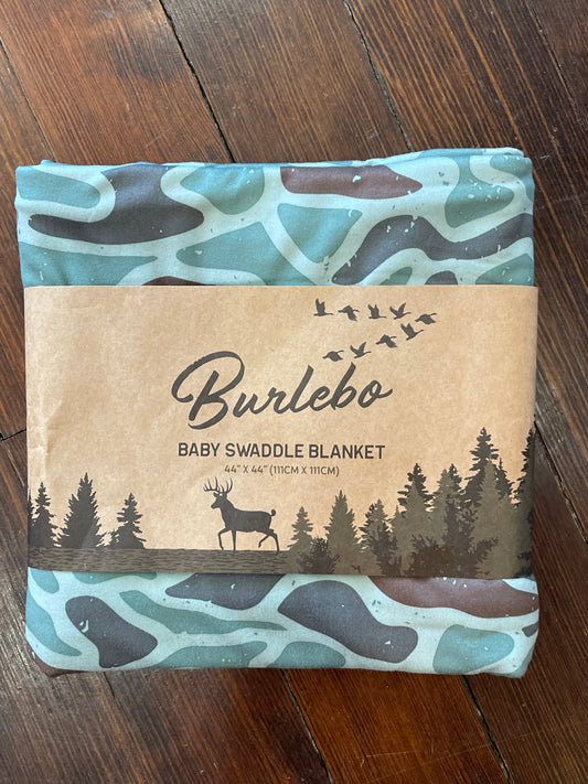 Burlebo Baby Swaddle Blanket-Original Mallard Camo