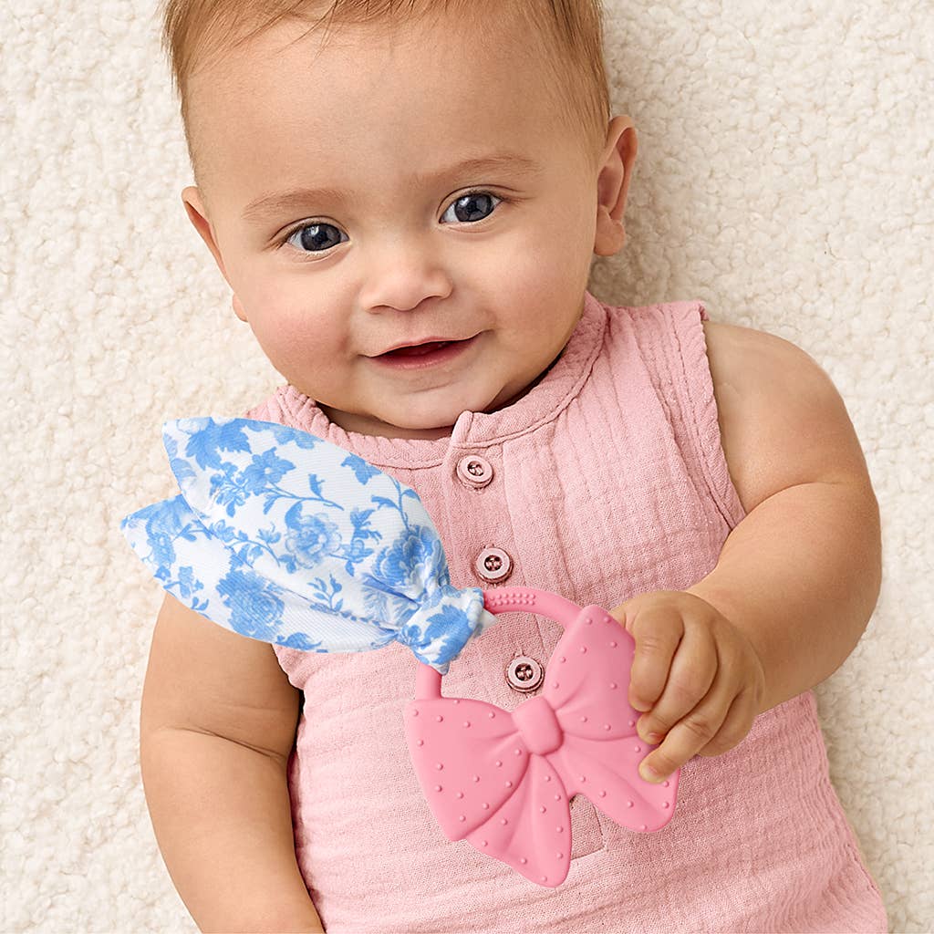 Itzy Ritzy Crinkle Crew-Pink Bow