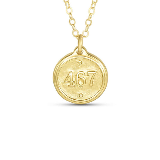 Madison Sterling Petite Gold Necklace (16”)-Philippians 4:6-7