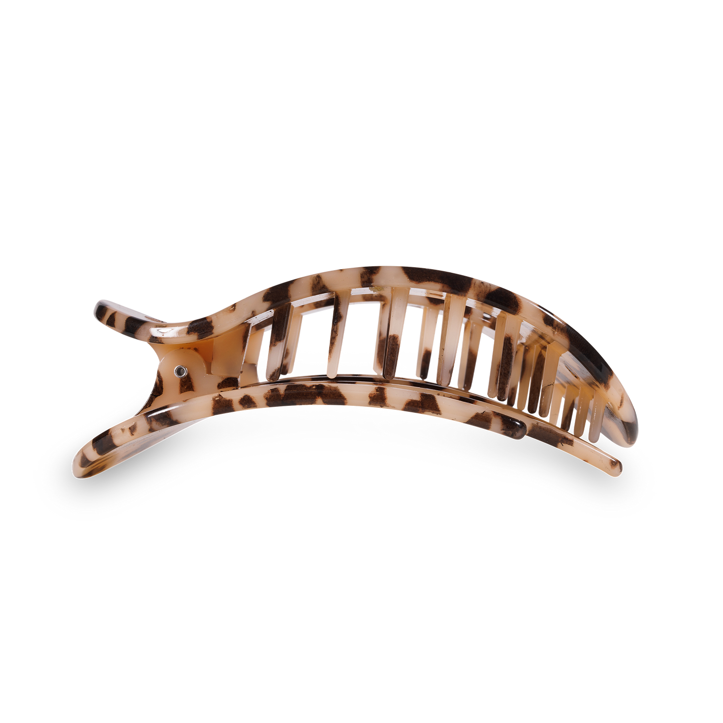 Teleties Large Round Flat Hair Clip-Blonde Tortoise