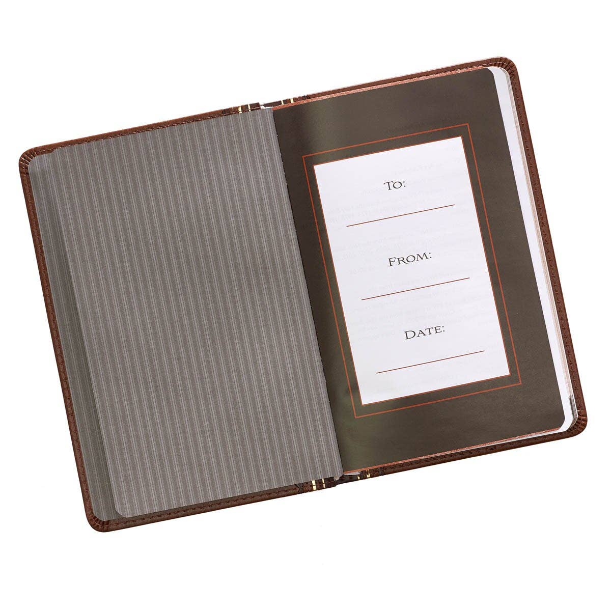 Christian Art Gifts Promises From God for Every Man-Faux Leather