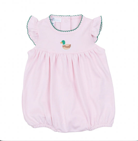 Magnolia Baby Mini Mallard Embroidered Bubble-Pink