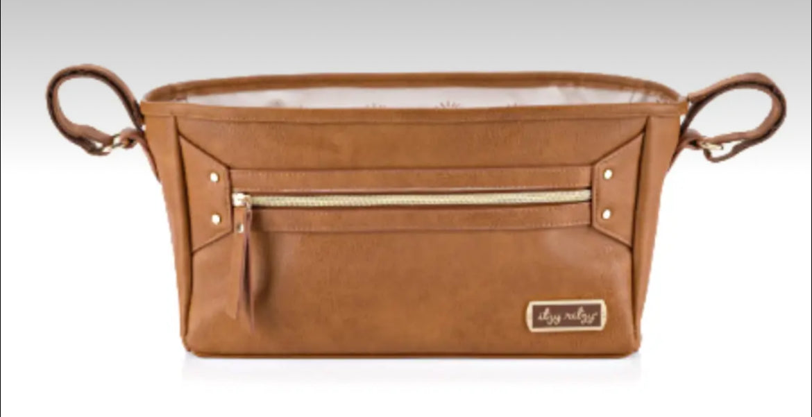 Itzy Ritzy Cognac Travel Stroller + Wagon Caddy