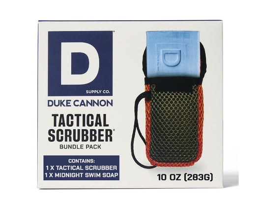 Duke Cannon Bar Soap & Tactical Scrubber Bundle Pack-Midnight Swim