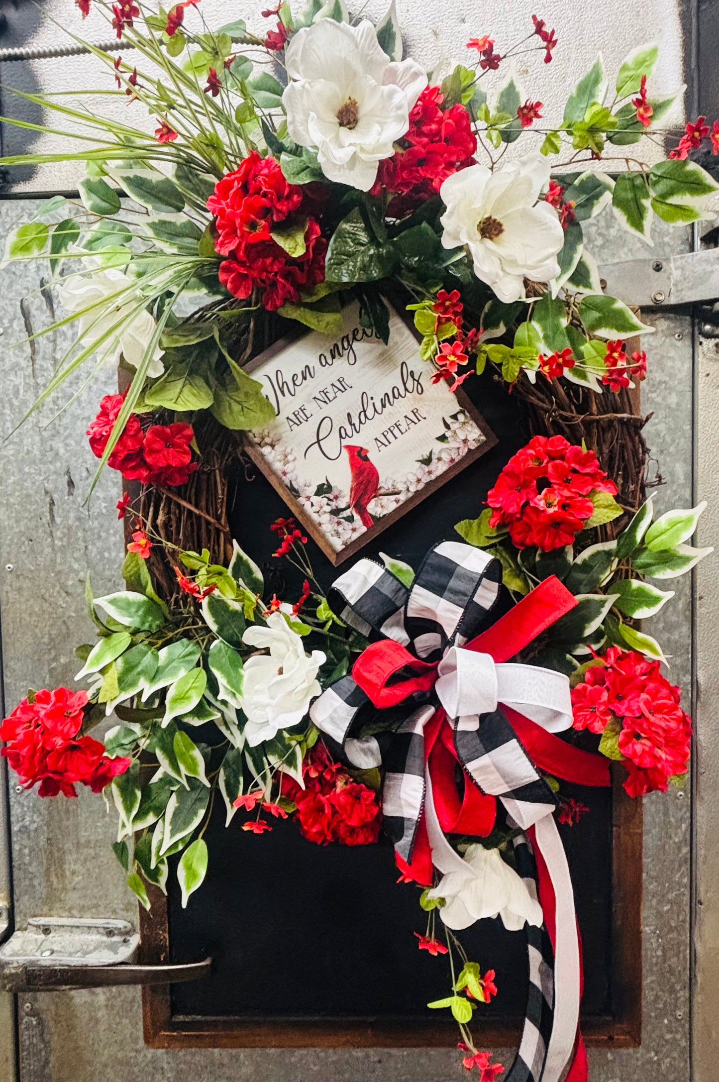 Cardinal Bereavement Wreath