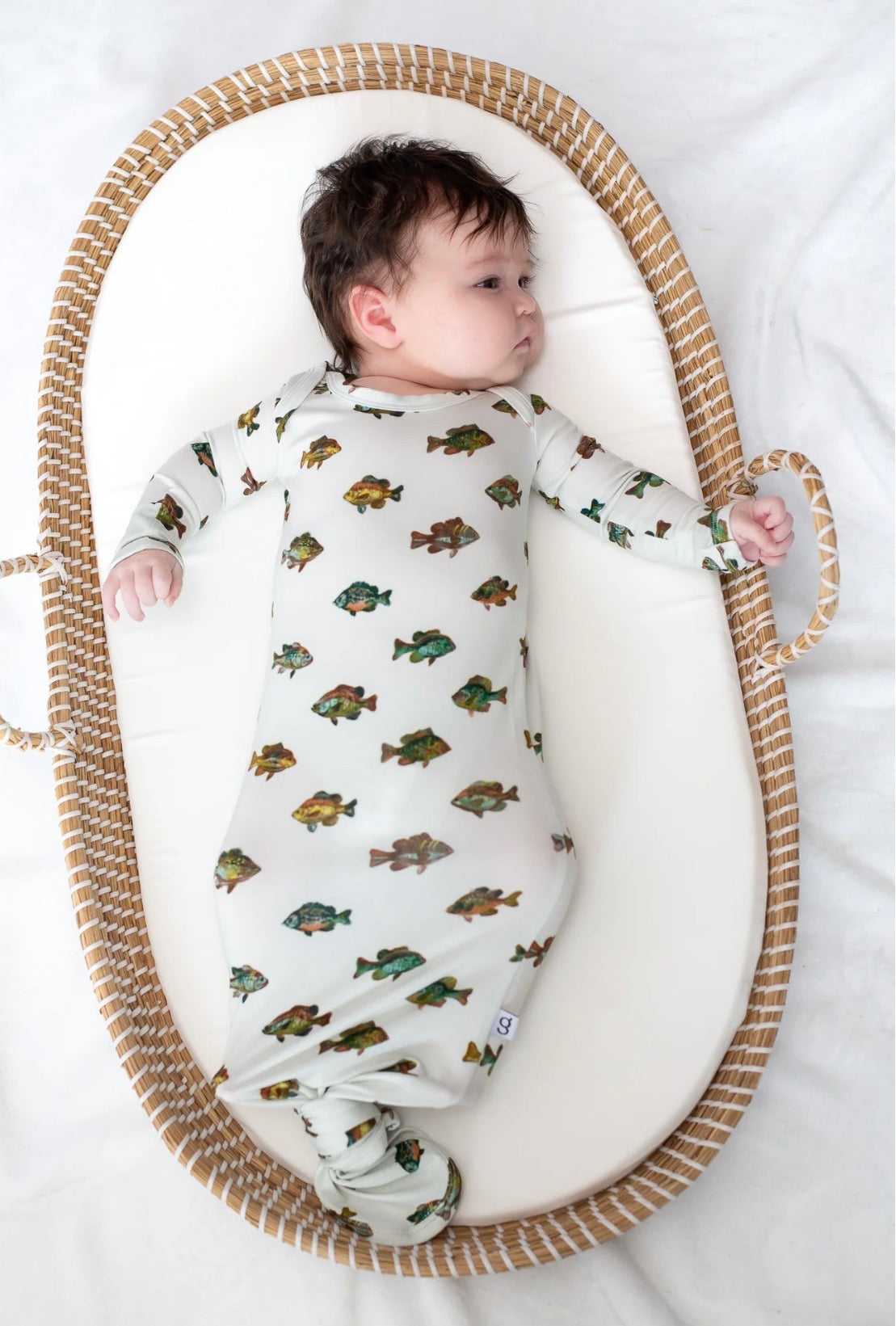Goosies Knotted Gown-Lake Fish (0-3 months)