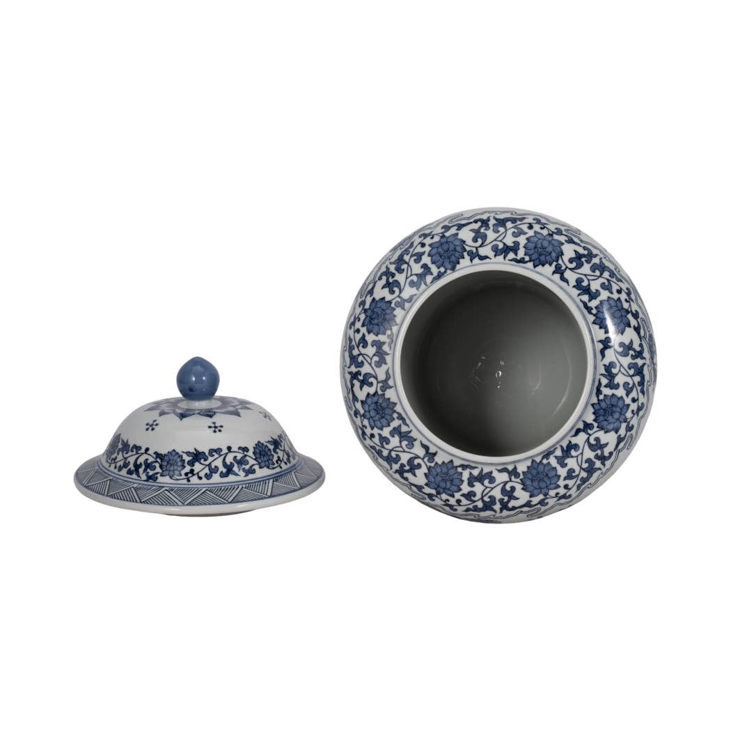 Sagebrook Home Blue Ceramic  Decorative Jar (15 inch)