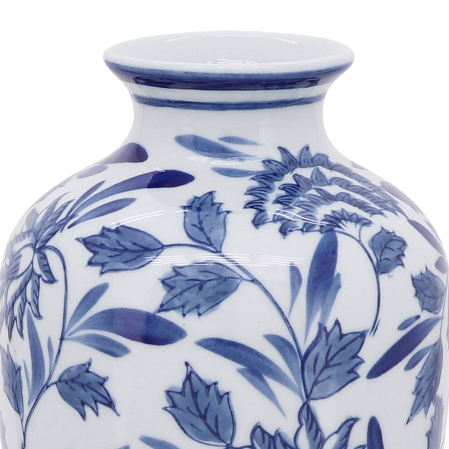 Sagebrook Home Blue Ceramic Decorative Vase (13 inch)
