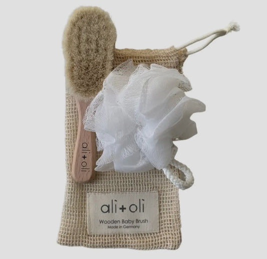 Ali+Oli Wooden Baby Hair Brush