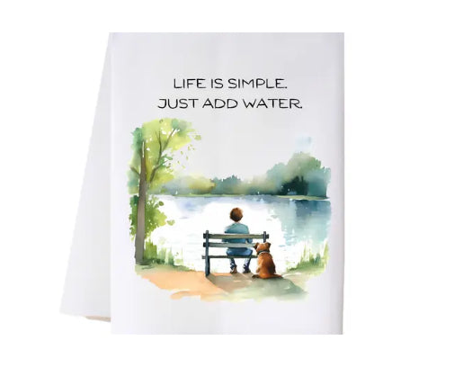 Cora & Pate Tea Towel-Life is Simple