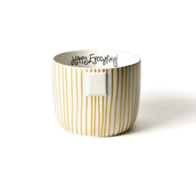 Happy Everything Gold Stripe Mini Bowl