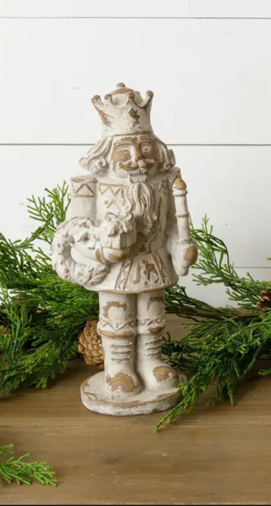 Audrey’s Home & Gift Nutcracker with Wreath & Candle