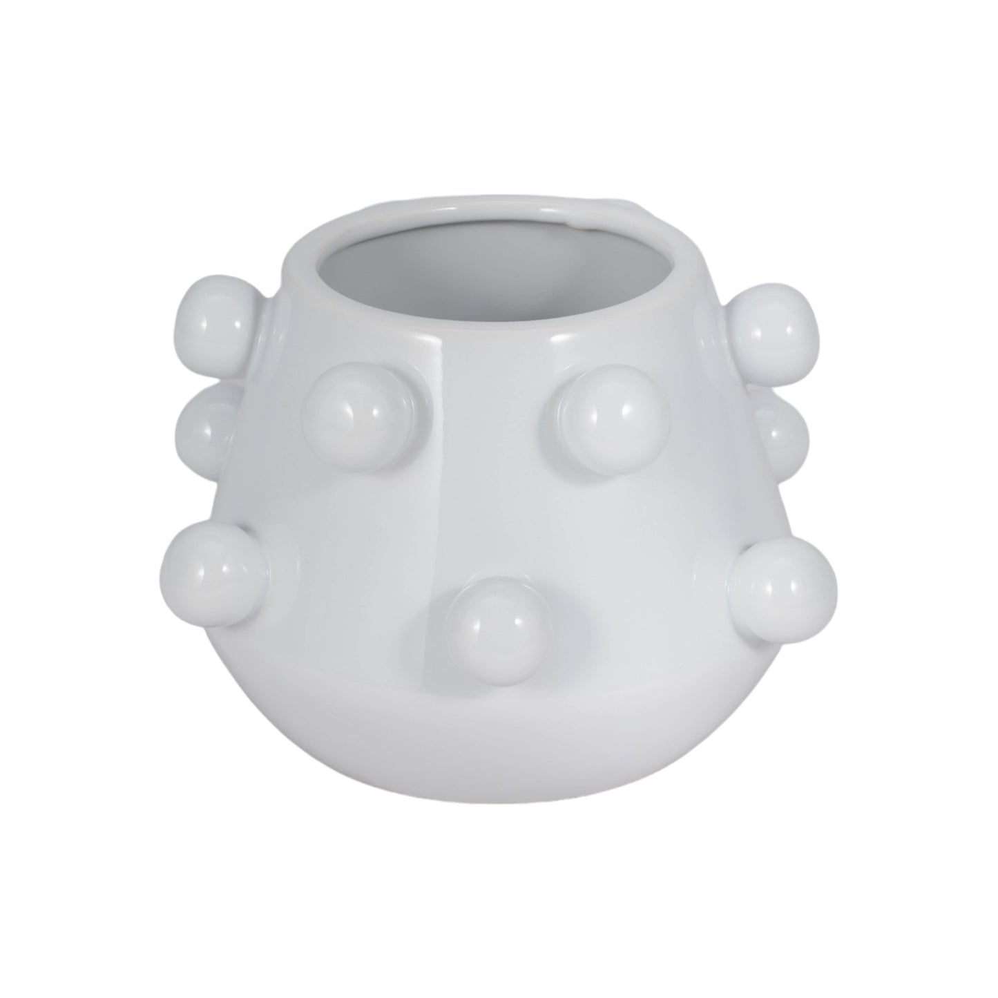 Sagebrook Home White Ceramic Bubble Plant Pot (8 inch)