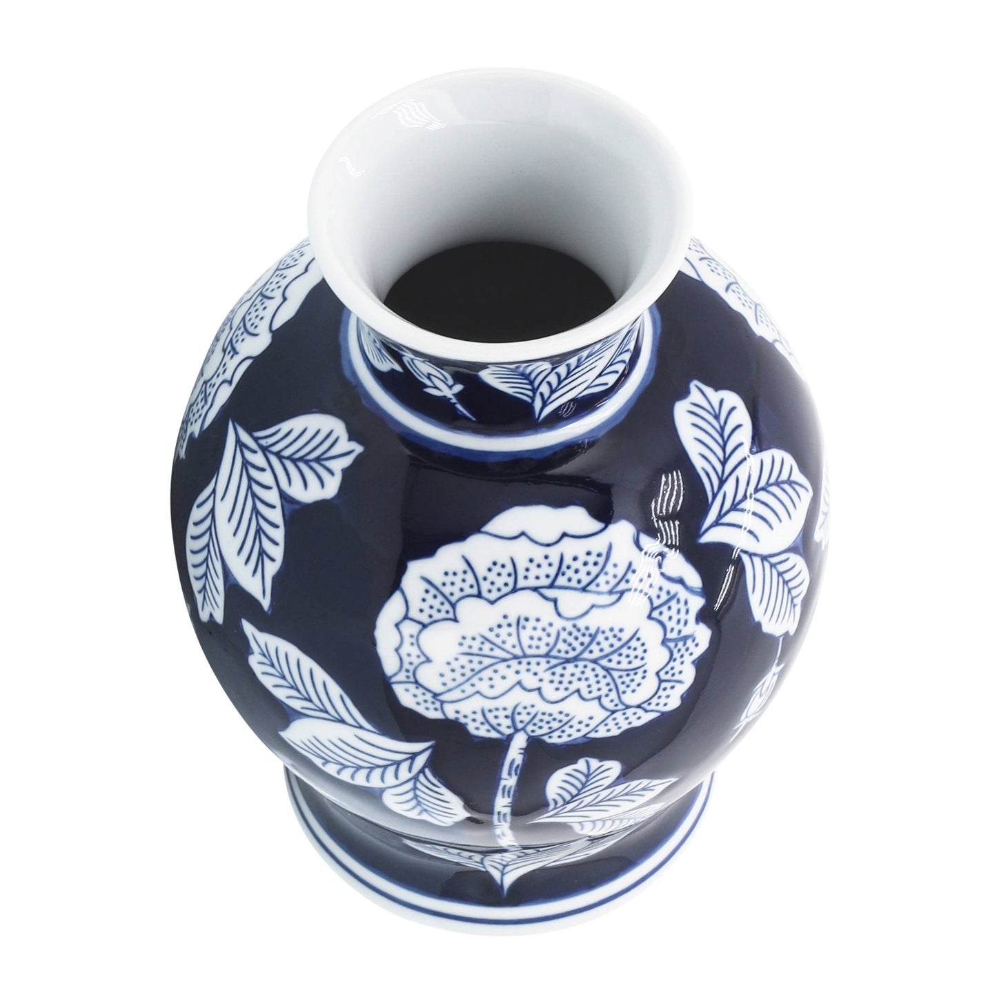 Sagebrook Home Blue Ceramic Decorative Vase (9 inch)