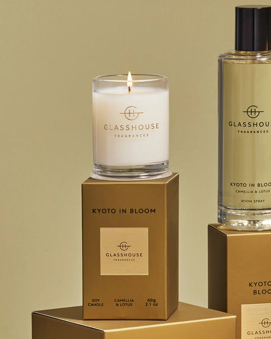 Glasshouse Fragrances 2.1 oz Scented Candle-Kyoto In Bloom