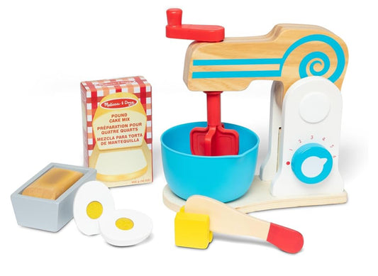 Melissa & Doug Make-a-Cake Wooden Mixer Set