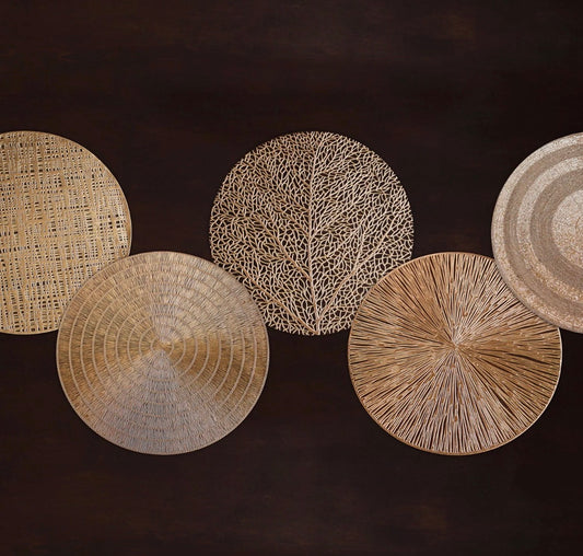 Beatriz Ball VIDA Woven 15" Round Placemats-Set of 4