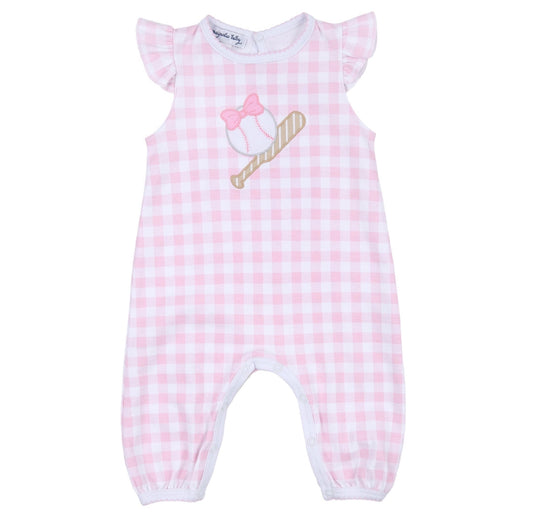 Magnolia Baby Batter Up Applique Playsuit