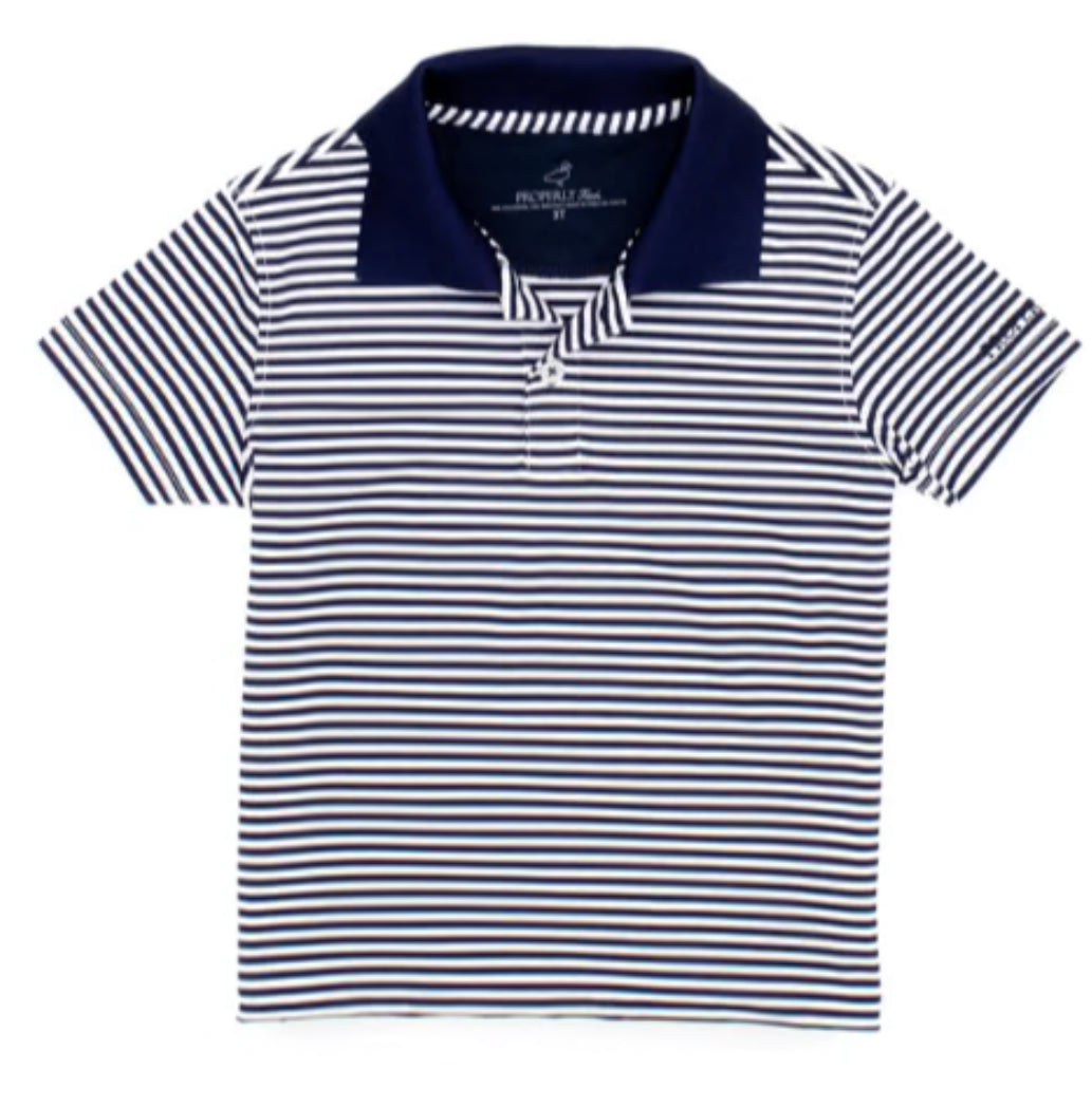 Properly Tied Boys Dallas Polo-Navy