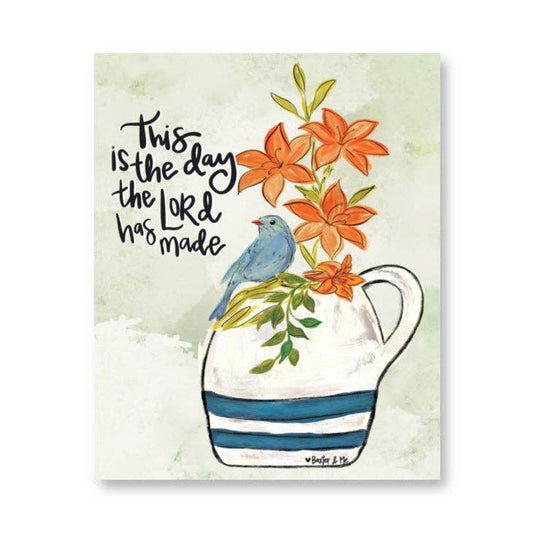 Baxter & Me Wrapped Canvas-This is the Day