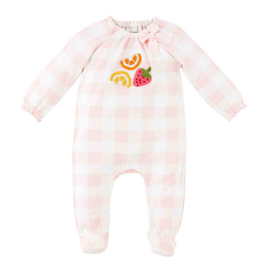 Mudpie Fruit Appliqué Sleeper (3-6 months)