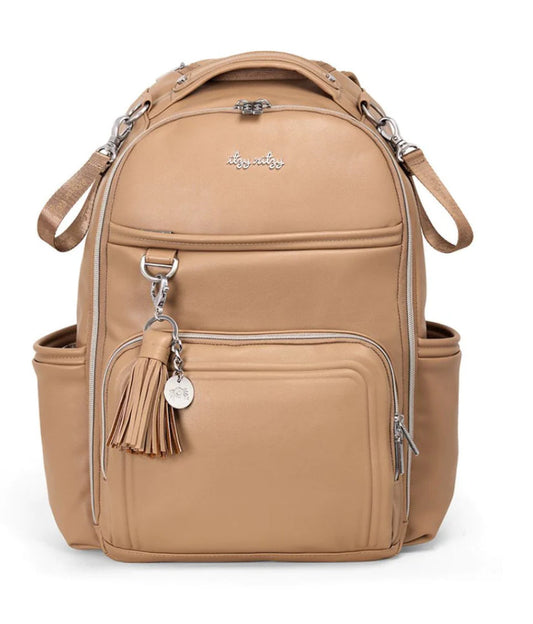 Itzy Ritzy Boss Plus Backpack Diaper Bag-Chai Latte