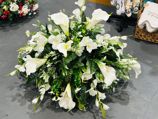 Calla Lily Memorial Topper