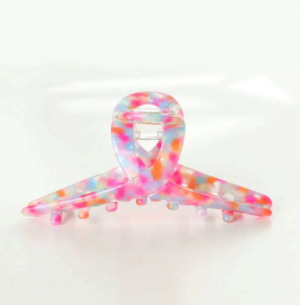 Adorro Pink Poolside Claw Clip-Faye