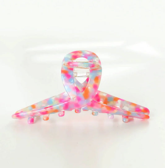 Adorro Pink Poolside Claw Clip-Faye