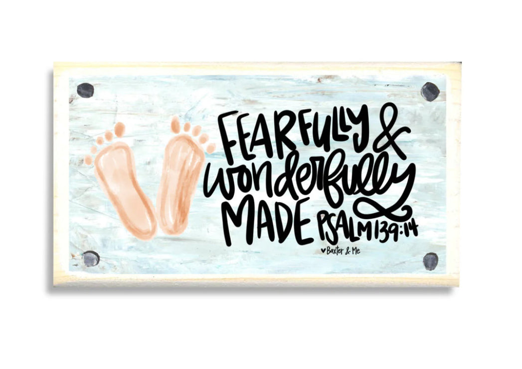 Baxter & Me Fearfully & Wonderfully Made Happy Block