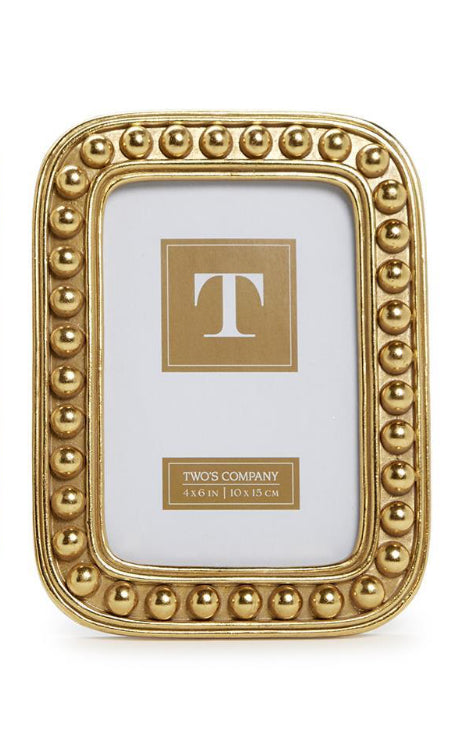 Two’s Company Gold Ball Photo Frame-4x6