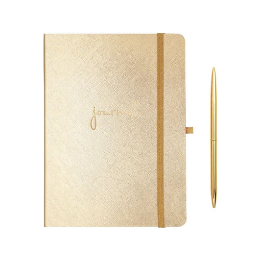 Lilly Pulitzer Journal With Pen-Gold