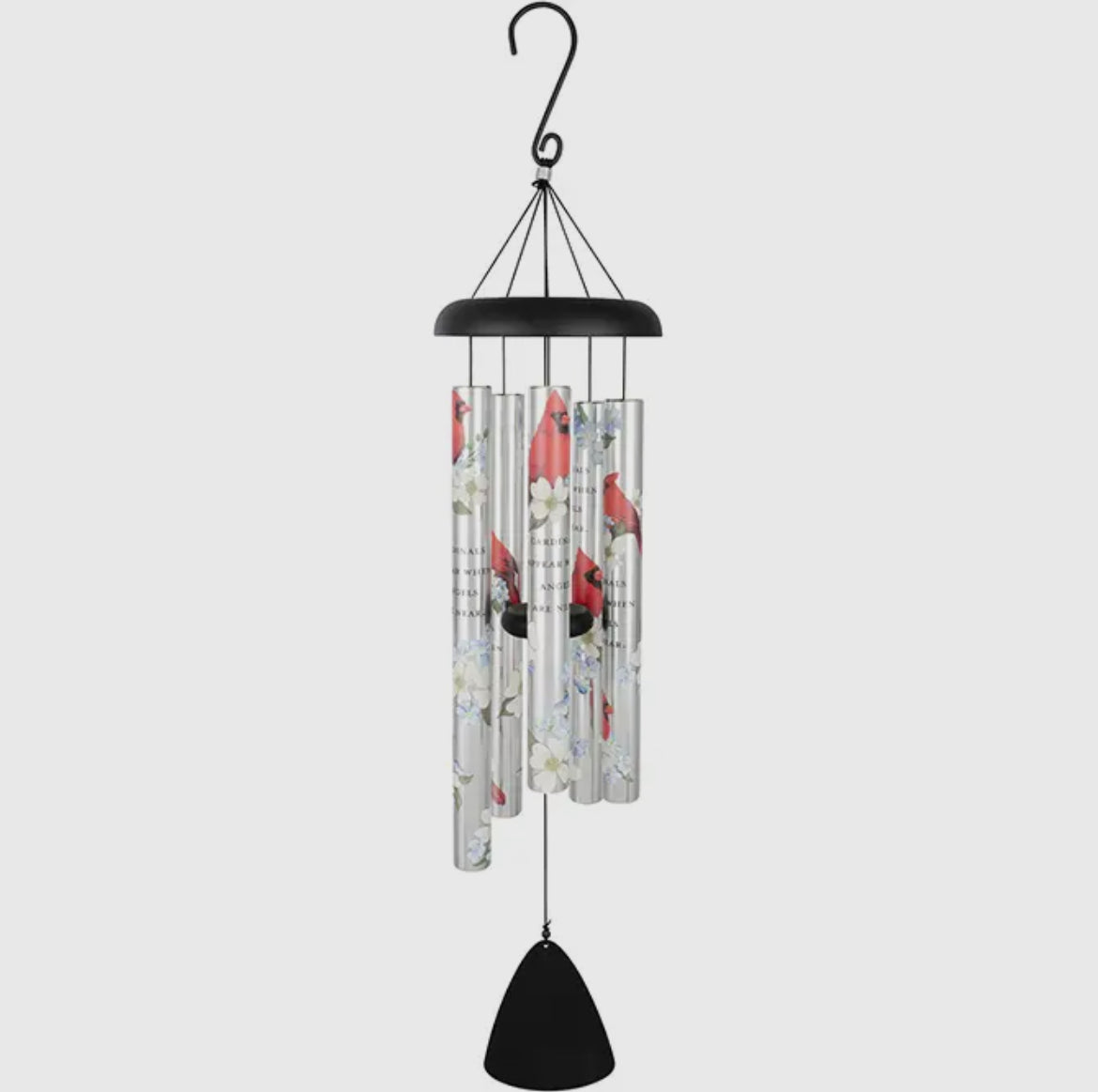 Carson Home Accents 38” Picturesque Sonnet Chime-Cardinals Appear
