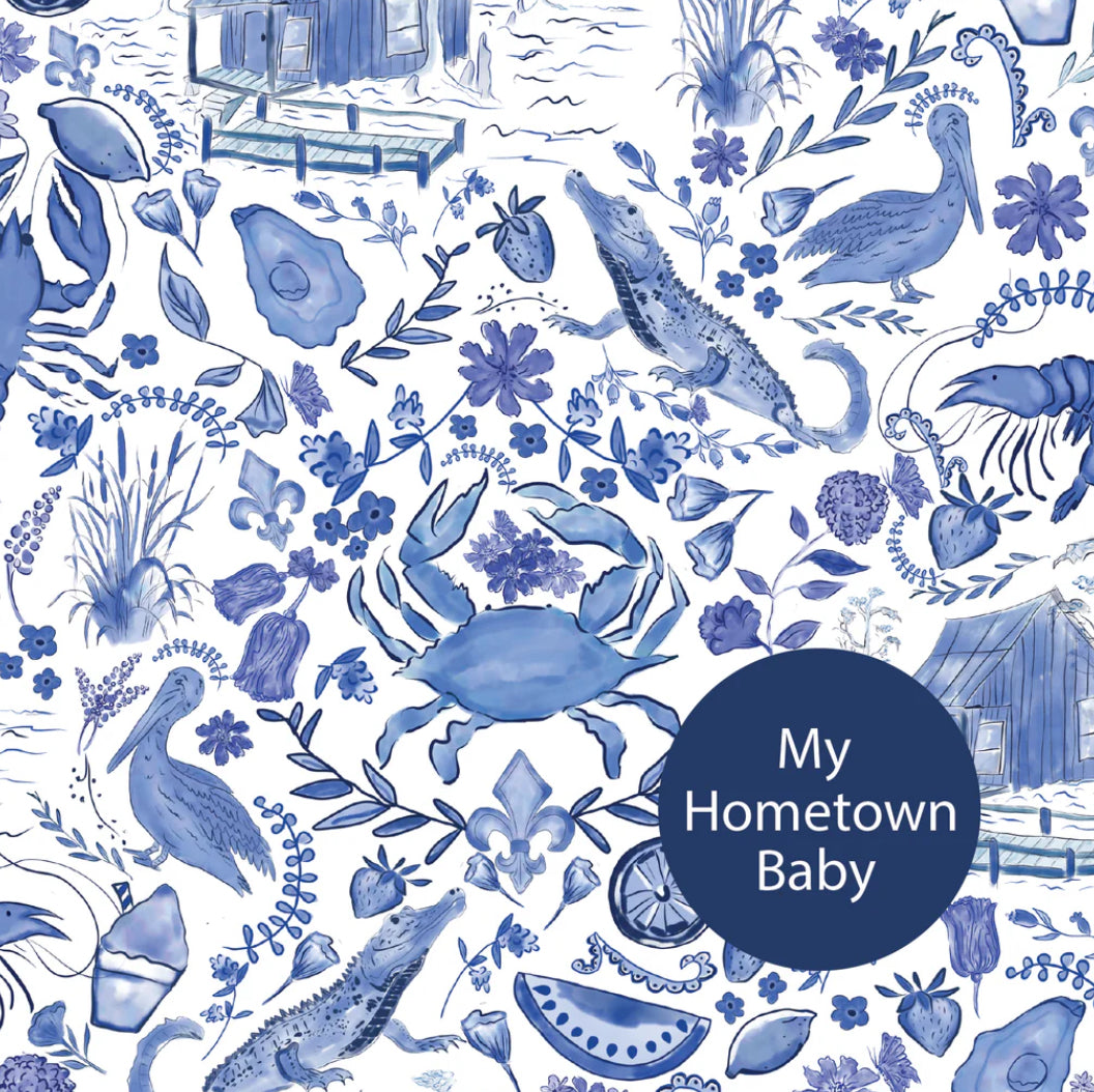 My Hometown Baby Southern Blues Premium Bamboo Zippy