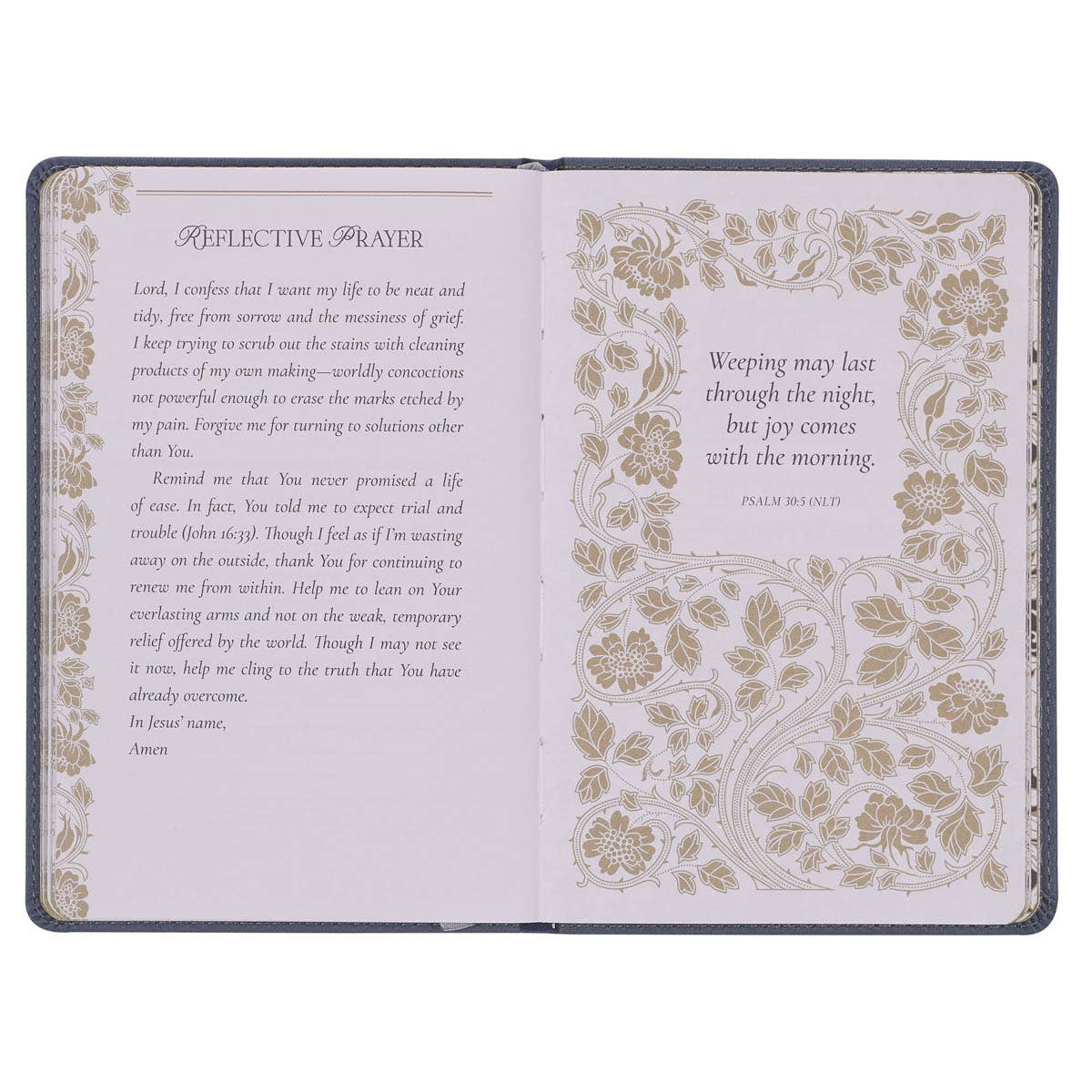 Christian Art Gifts Letters to Grief-Faux leather