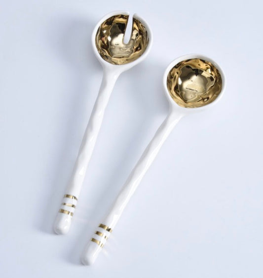 Pampa Bay Porcelain Salad Server Set