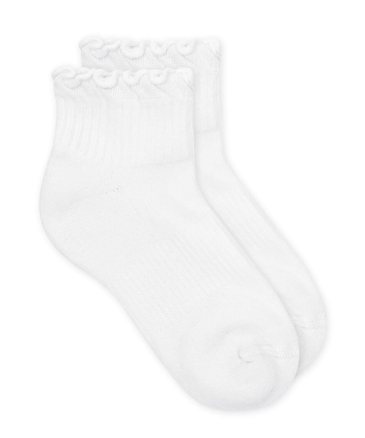 Jefferies Socks Smooth Toe Ruffle Ripple Edge Sport Quarter Socks