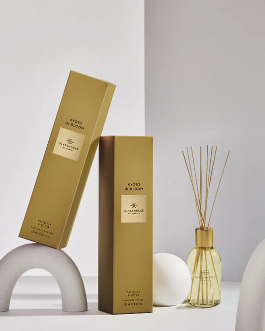 Glasshouse Fragrances 8.4 fl. oz. Fragrance Diffuser-Kyoto In Bloom